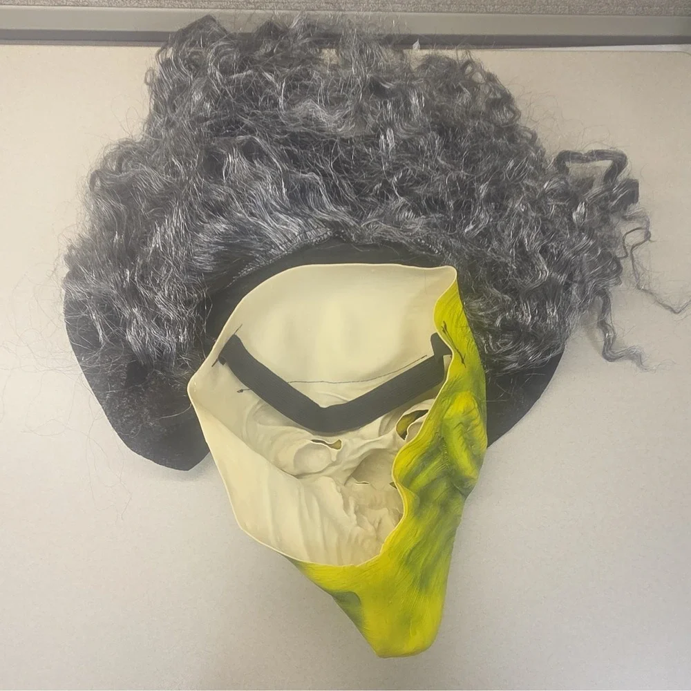 Spooktacular Creations Witch Latex Face Mask w/ Hat & Hair, Adjustable One Size